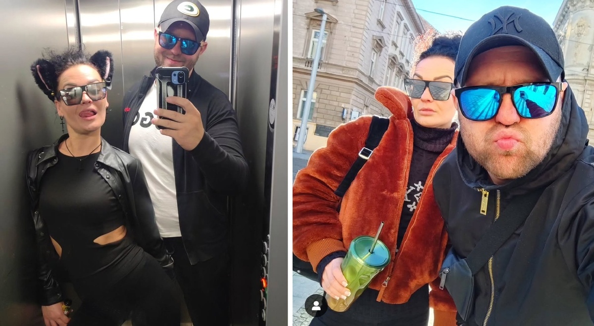 Автор статьи Юра Новиченко со своей женой Анной в чешском городе Оломоуц