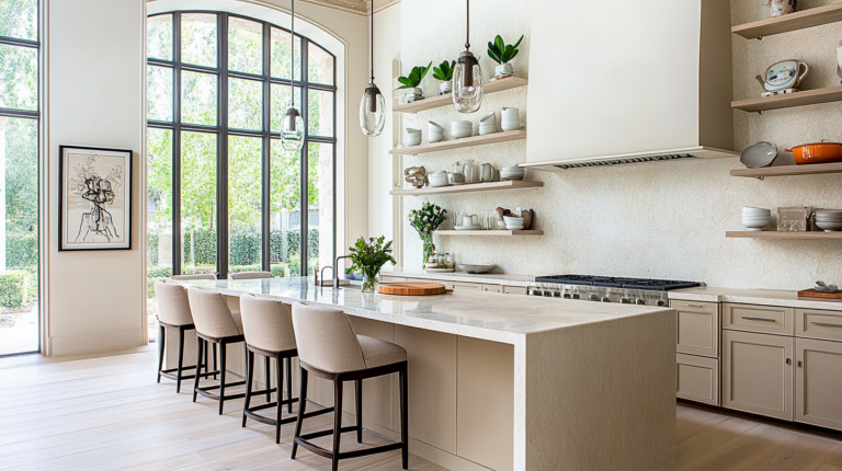    Бежевая кухня: уют и элегантность svkuhni77