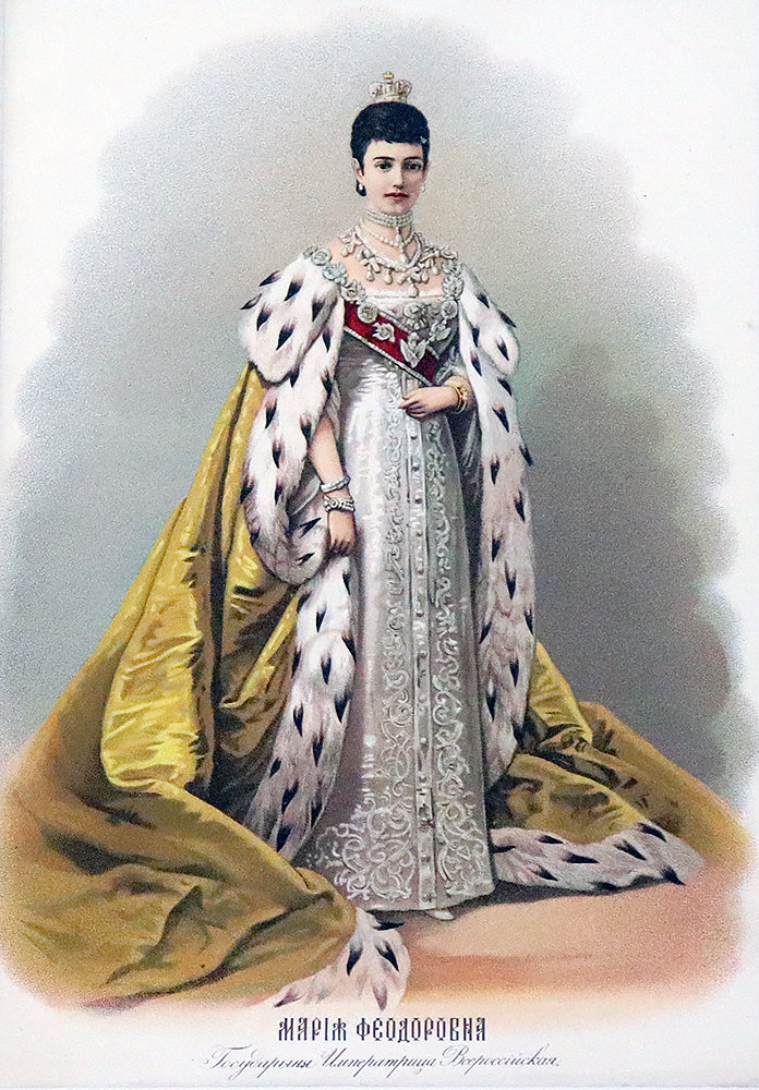 Старинная хромолитография «Государыня Императрица Всероссийская Мария Федоровна», супруга Александра III, 19 в. Фото с с нашего сайта dvaveka.ru