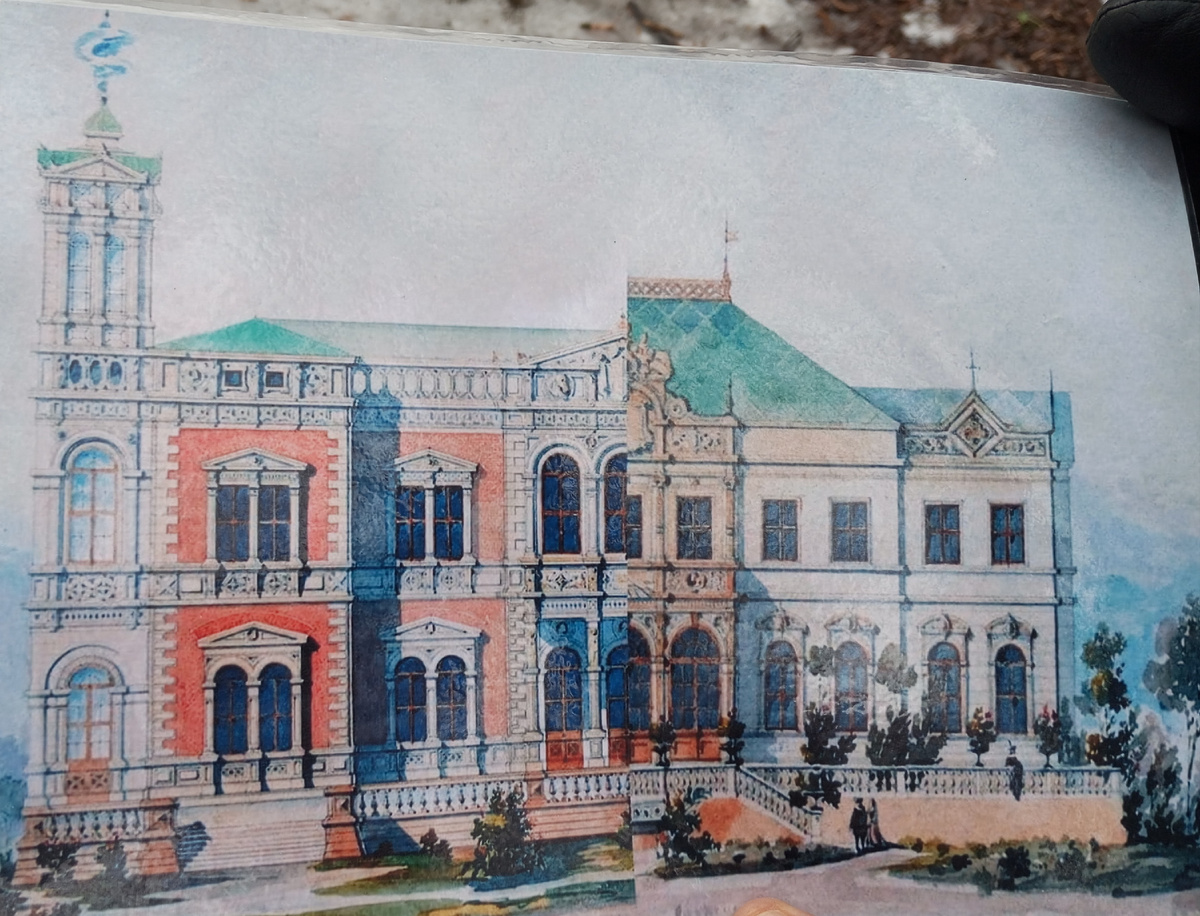 Первоначальный вид дворца, спроектированного В.И. Баженовым