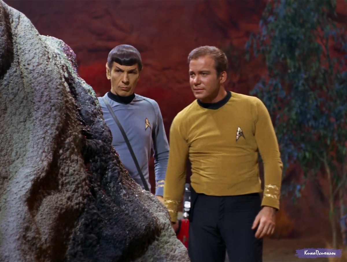 "Star trek", скриншот. Спок и Кирк.