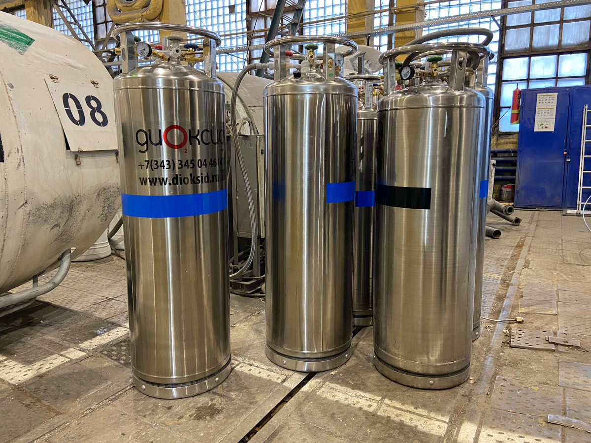 Криоцилиндры 210, 195 и 500л в компании ООО ДИОКСИД. 2025 год