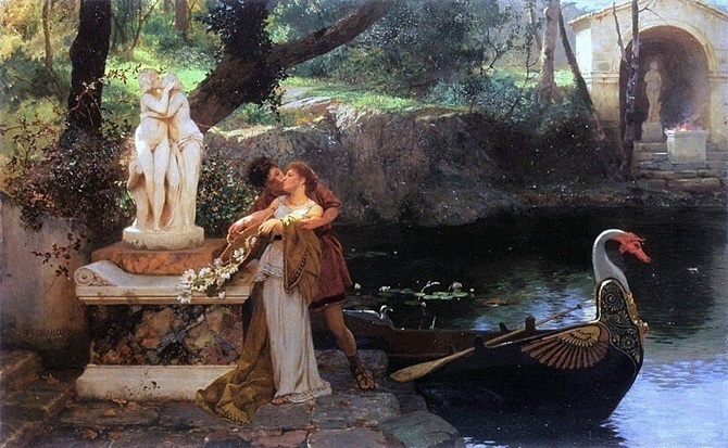 Генрих Семирадский. По примеру богов. 1899. Холст, масло, 75 х 120. Львовская национальная галерея