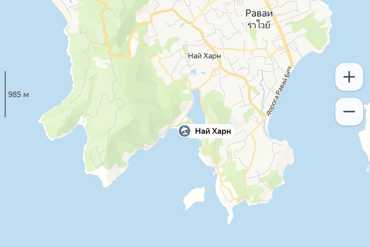 Пляж Най Харн расположен на юго-западном побережье Пхукета 