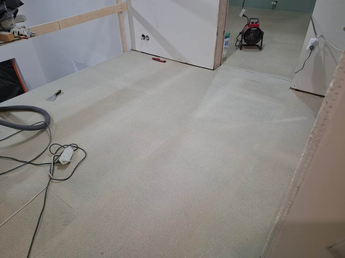 после шлифовки поверхности