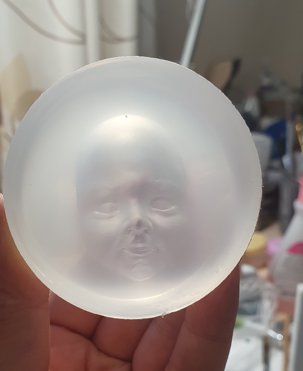 Силиконовый молд личико снегурочки, сделан с моей мастер-модели