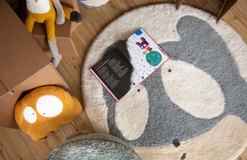 Ковер ручной работы Lorena Canals Wool Astromouse круг