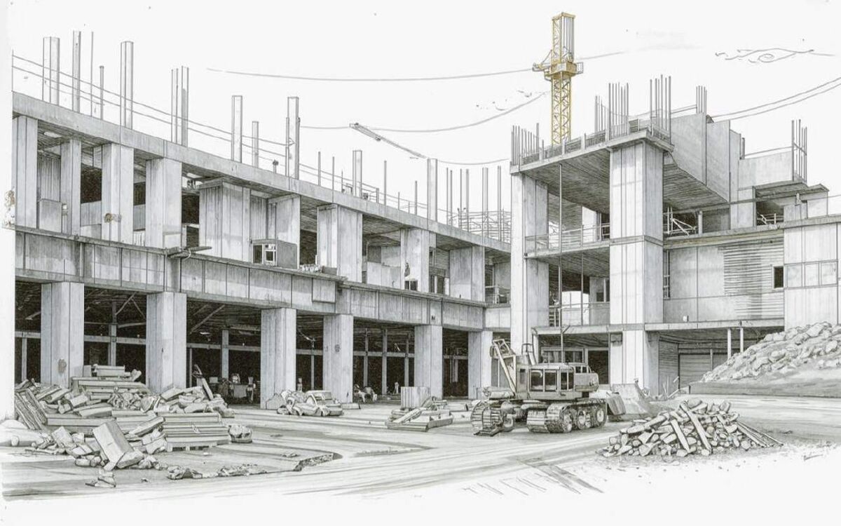    Сумма долгов разорившегося «Эксстроймаша» перевалила за миллиард рублей Иллюстрация: нейросеть «Кандинский»
