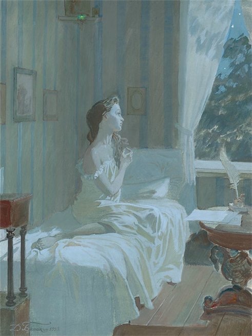  Татьяна Ларина. Художник Д. Белюкин