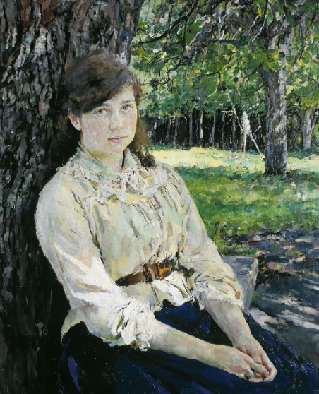 Валентин Серов. Девушка, освещенная солнцем. Портрет М.Я. Симонович. 1888.
