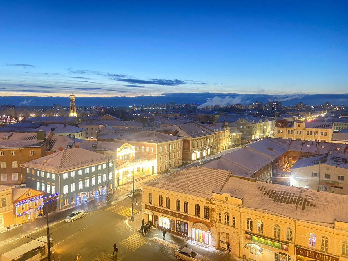 Вид на историческую часть города со Спасо-Преображенского собора