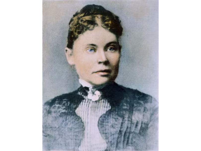 Портрет Лиззи Борден, датированный примерно 1890 годом, был создан фотографом ГРЕЙНДЖЕРОМ. Сегодня это уникальное изображение хранится в историческом архиве фотографий под названием ALAMY.