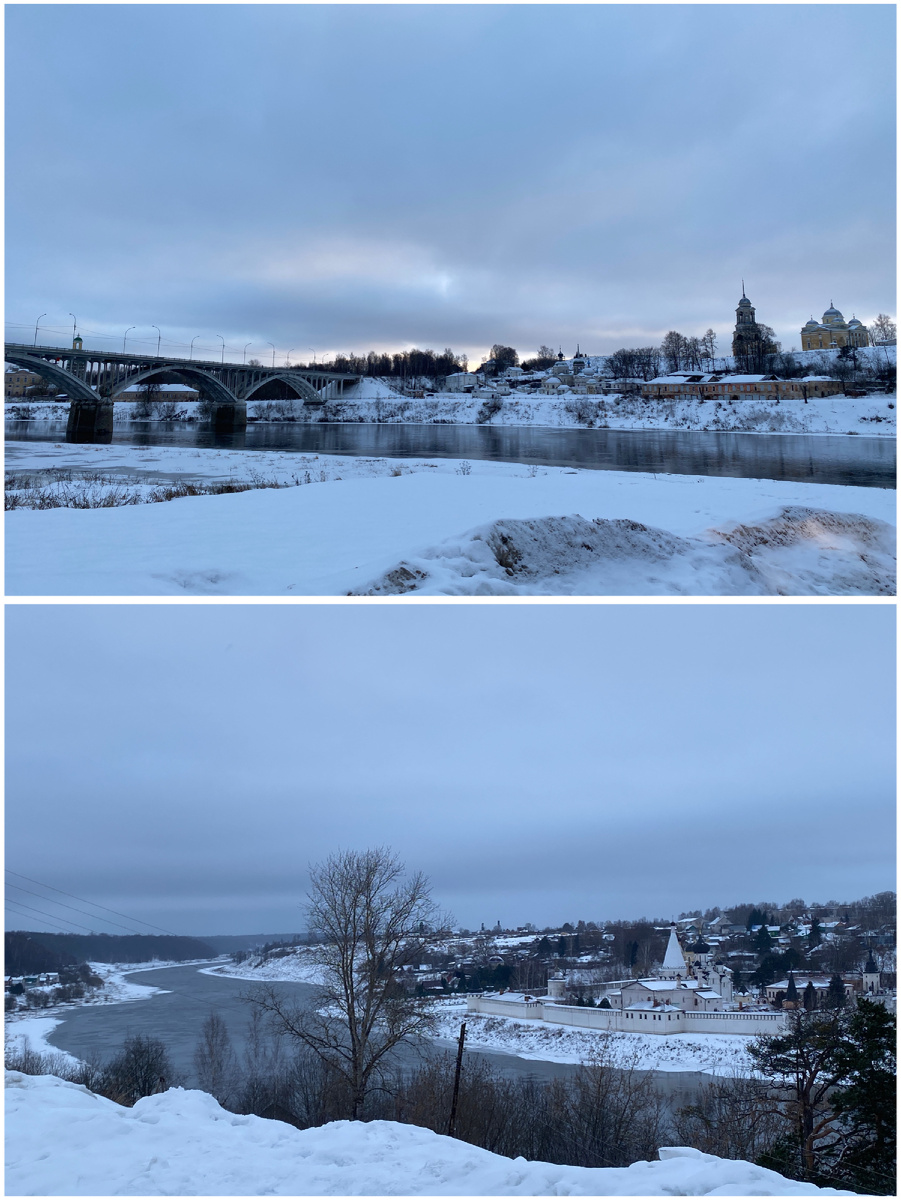 Кадры смотрящие друга на друга с двух берегов Волги