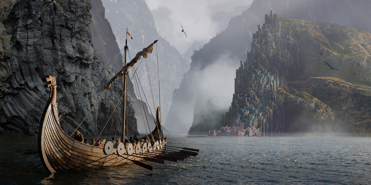 Драккар викингов. Картинка из открытых источников.