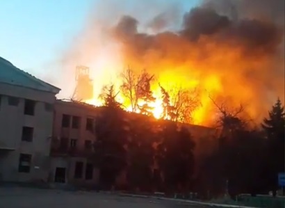 Шахта «Белицкая» на Покровском направлении подорвана отступающими боевиками украинских формирований, источник – Телеграм-канал Dambiev