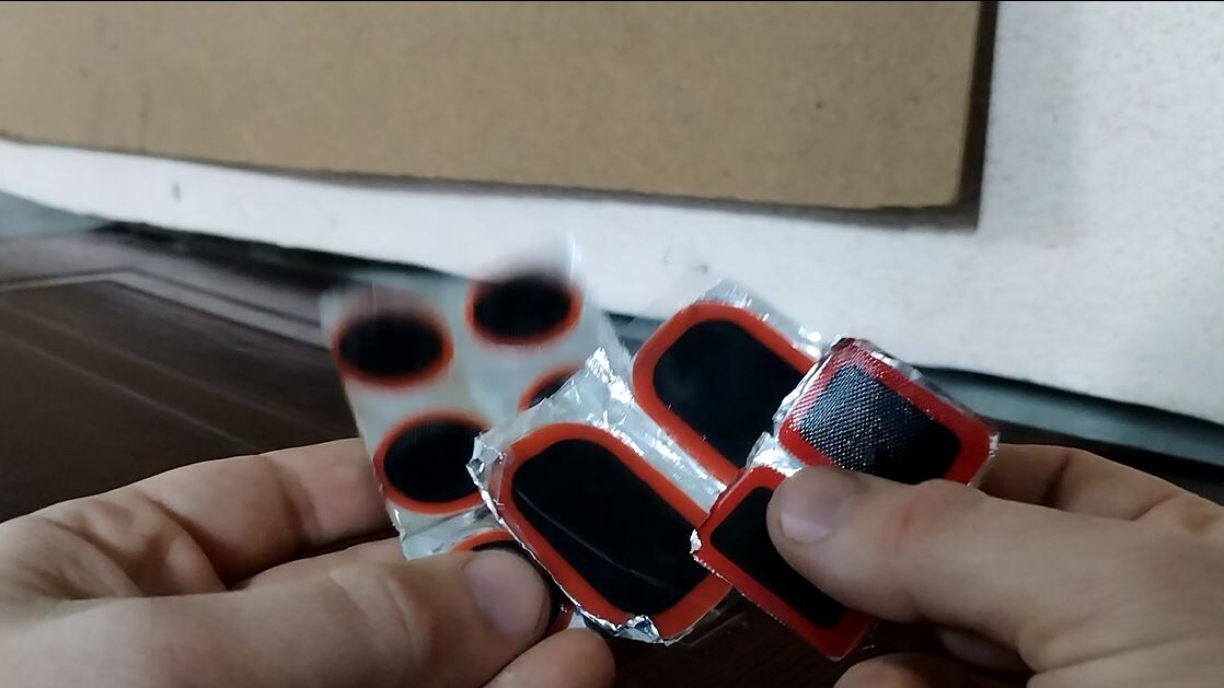 Резиновые латки для ремонта велосипедных камер