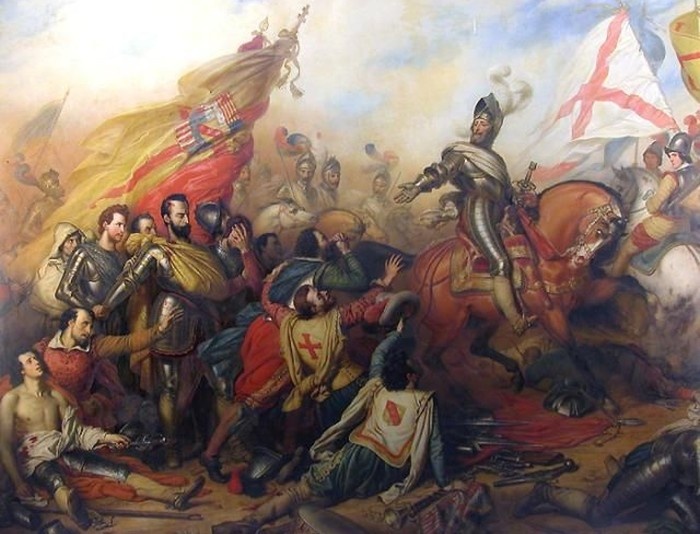 Генрих IV в сражении при Иври.