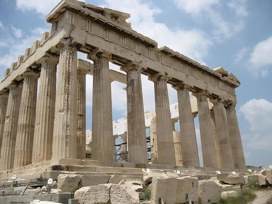 Пример дорического ордера — Парфенон, 447–438 год до н. э.