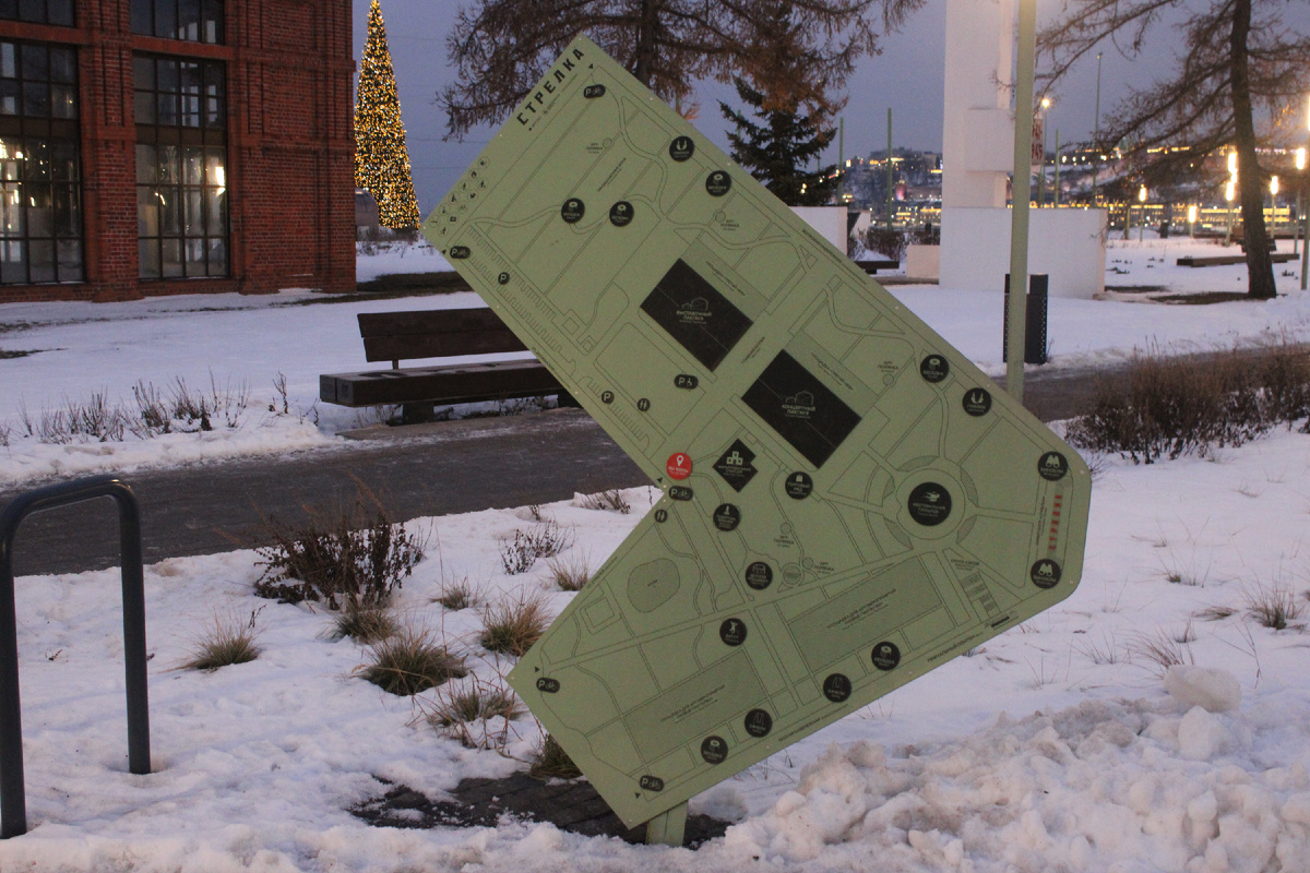 Карта Стрелки. Фото автора