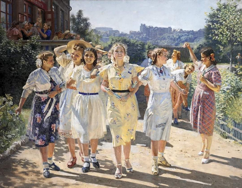 Художник Китаев Ахмед "Мы идём в новую жизнь"