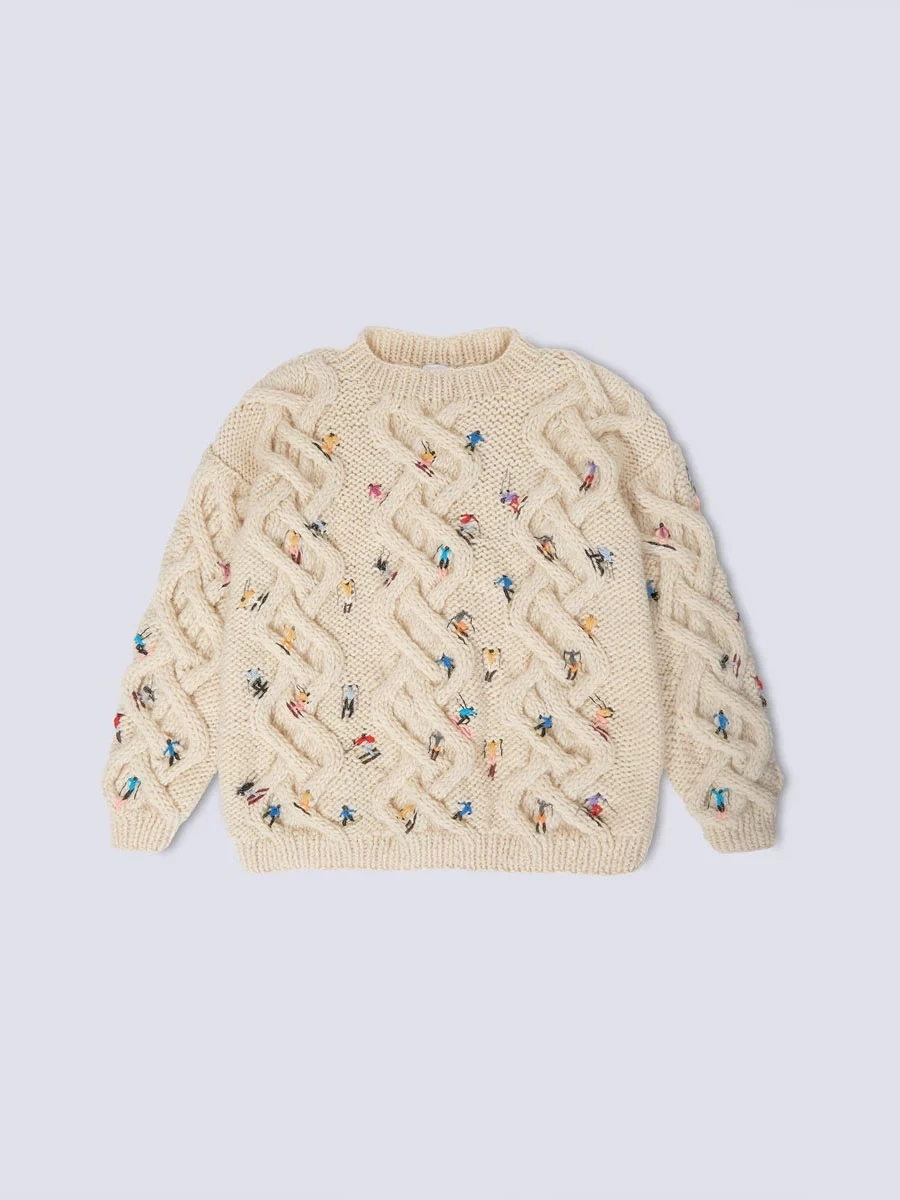 Mirstores выпустил вязаную коллекцию «Лыжники»: тепло, стиль и горные пейзажи  