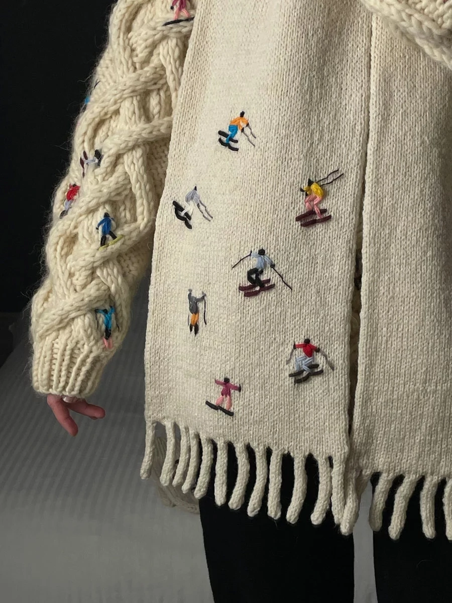 Mirstores выпустил вязаную коллекцию «Лыжники»: тепло, стиль и горные пейзажи  