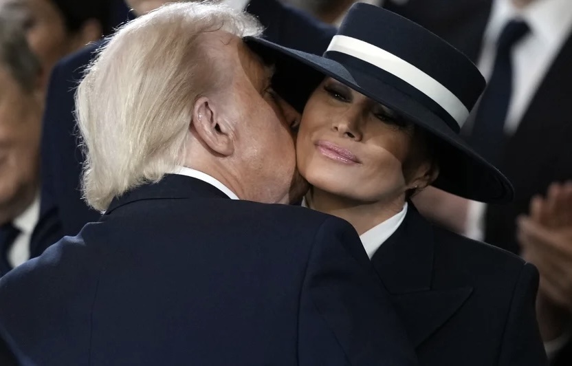 «Неудавшийся поцелуй» на инаугурации 20 января 2025 года 