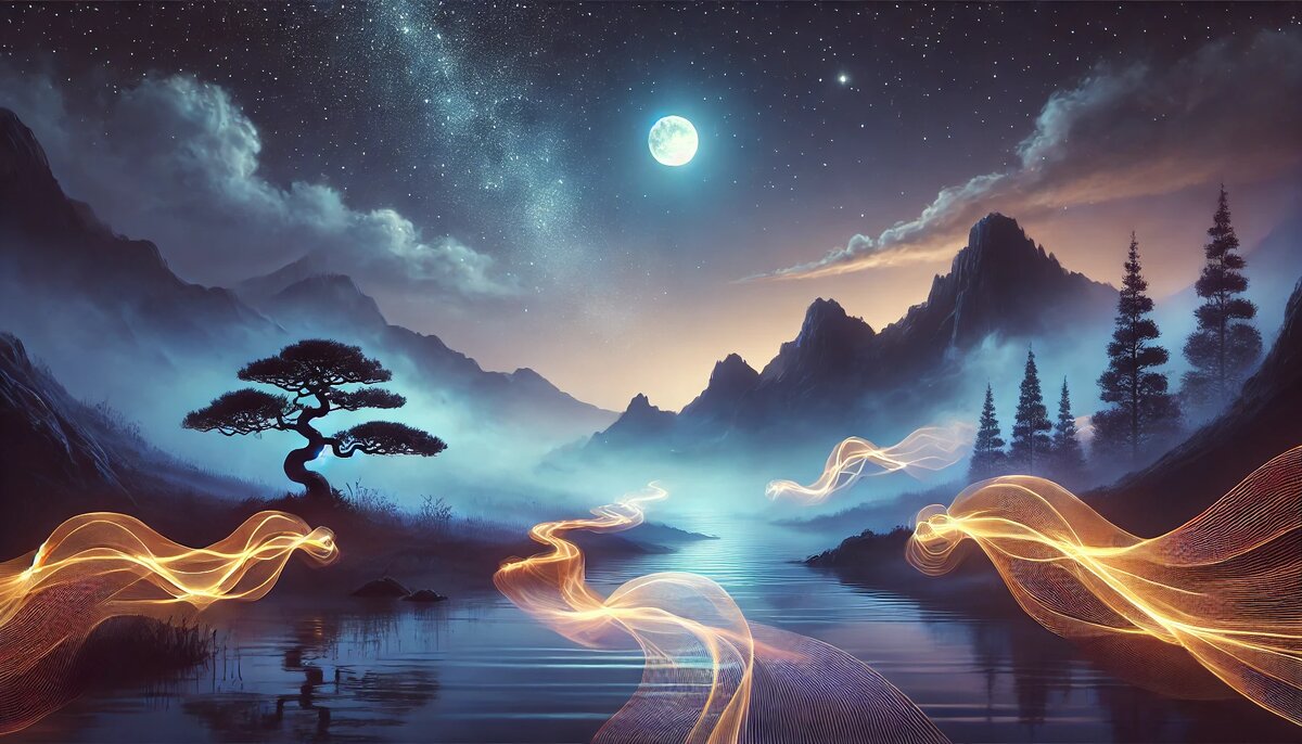 Глядя на такое изображение, человек невольно начинает дышать медленнее и глубже, что естественным образом запускает процессы расслабления в организме