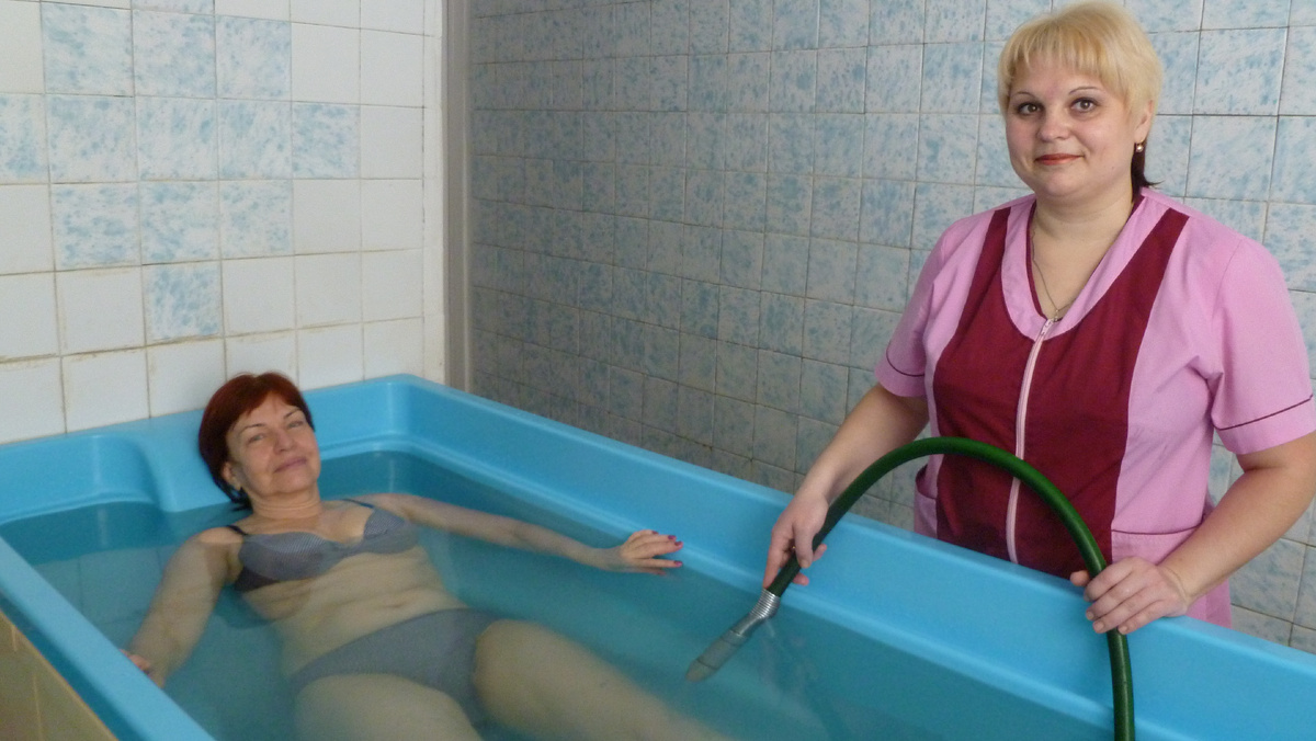 Гидромассаж с минеральной водой"Серебряный ключ"- одна из любимейших процедур гостей в санатории"Рассветы над Бией"