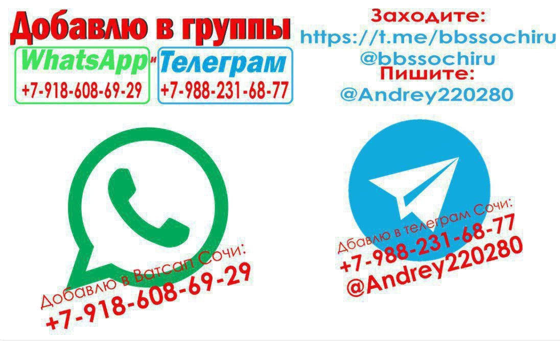Телеграм группы Сочи