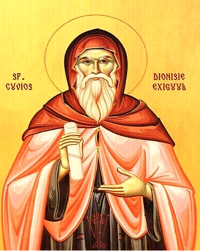 Дионисий малый, основатель эры Иисуса, отмененной Георгием 13, но вовсе не эры от Р.Х. в употребляемом изложении, современная икона.