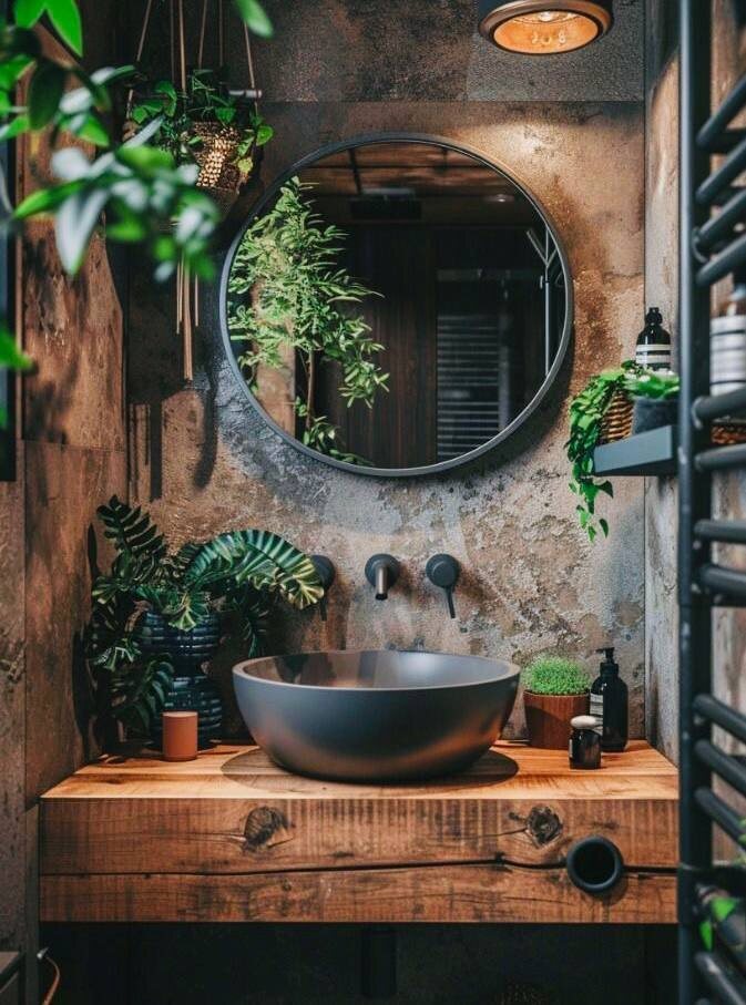 Cегодня разберём тему тенденций в интерьере ванной в наступившем 2025 году. 
 
1. Экологически чистые материалы🌱 
Экологичность остаётся одним из ключевых направлений в дизайне и наступивший год не стал исключением. 
Использованные в интерьере древесина, бамбук, натуральный камень и переработанное стекло, не только потрясающе выглядят, но и снижают негативное воздействие на окружающую среду. 
Сантехнику также рекомендуется использовать более экологичную: унитазы с низким расходом воды и водосберегающие насадки для душа, а также электрические полотенцесушители , не повышающие счета на коммунальные услуги без ущерба производительности. 
 
2. Подвесная мебель 📐
Предметы мебели, словно парящие в воздухе, создают эффект большего пространства, добавляют лёгкости и изящества в интерьер. 
 
3. Технологии 💡 
Технологии становятся неотъемлемой частью нашей жизни. Согласитесь, вы уже не представляете себя без любимого смартфона. Это и понятно, ведь в нём абсолютно всё, даже ваш дом. К технологии умного дома сейчас можно подключить практически все приборы. В вашей ванной это могут стать свет, душевая кабине и полотенцесушитель. 
 
4. Индивидуальные черты✨ 
Дополните интерьер вашей ванной комнаты индивидуальными штрихами. Мебель, выполненная на заказ, сантехника небанального оттенка (может роскошное золото или брутальная оружейная сталь?). Всё это раскроет вашу индивидуальность и ваш неповторимый вкус.
#дизайнванной #дизайнинтерьера #проектваннойкомнаты