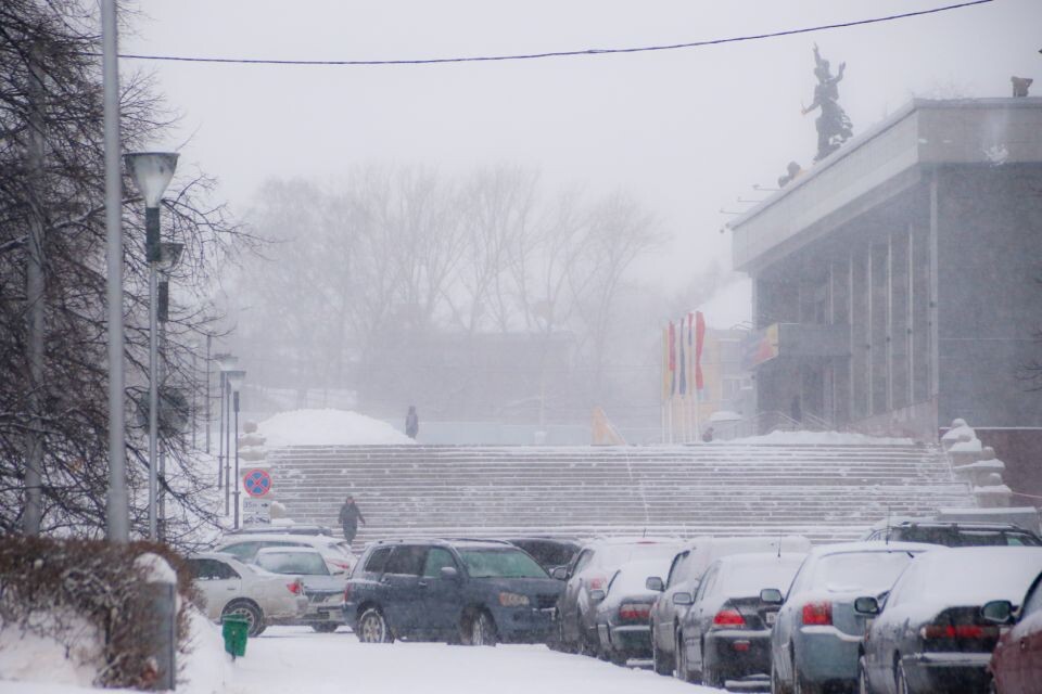    Погода в Барнауле, метель, зима. Источник: Виталий Барабаш