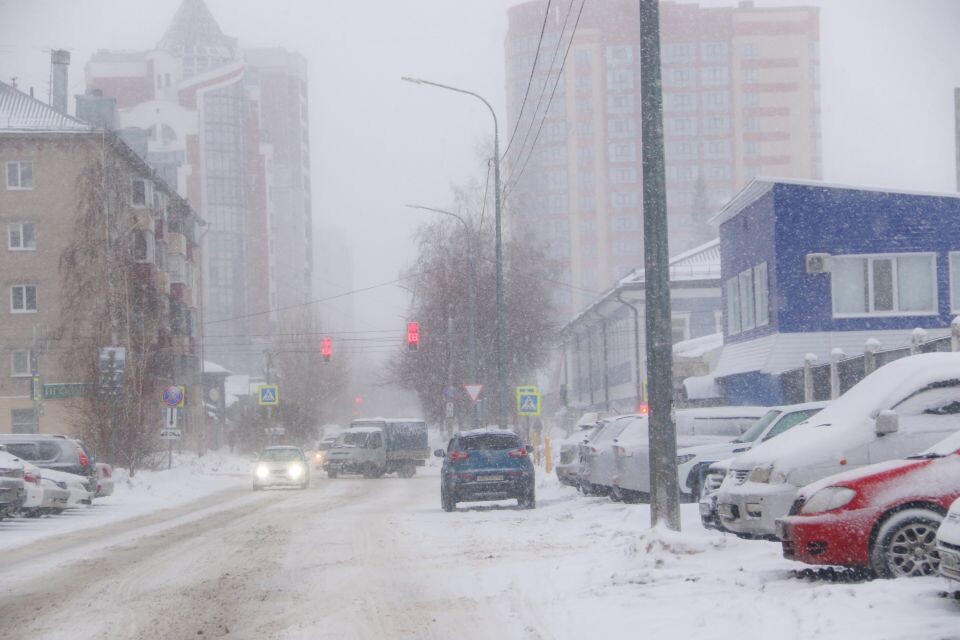    Погода в Барнауле, метель, зима. Источник: Виталий Барабаш