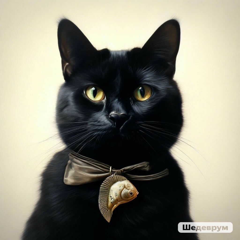 Выглядел котик примерно так... Изображение сделано в Шедевруме 