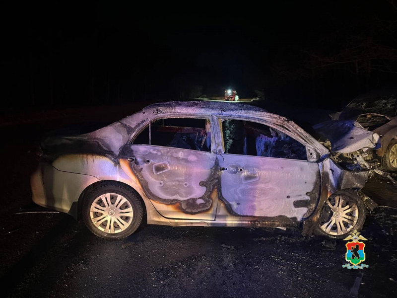    Автомобиль взорвался после ДТП под ПетрозаводскомМВД Карелии