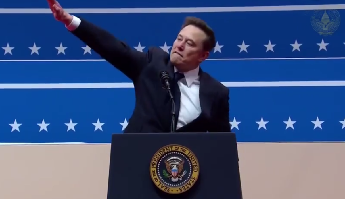 Вместо известного лозунга Илон воспользовался лозунгом из Дома 2: и мы счастливы - что лишь усиливает ощущение сюрреализма происходящего!