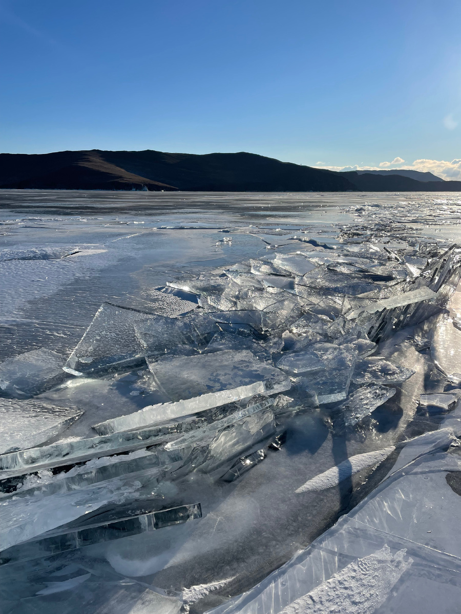 Ледяные узоры на Байкале