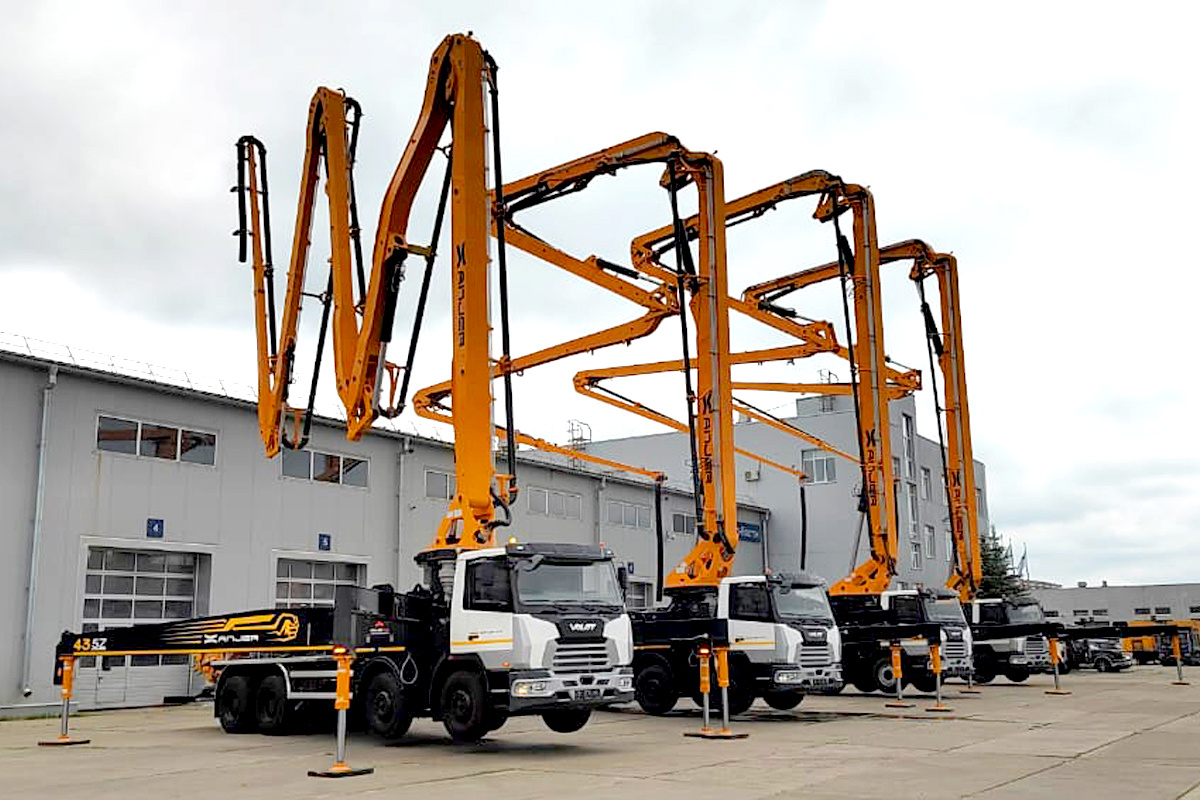 Автобетононасосы ПРОСТРОЙТЕХ готовы к работе