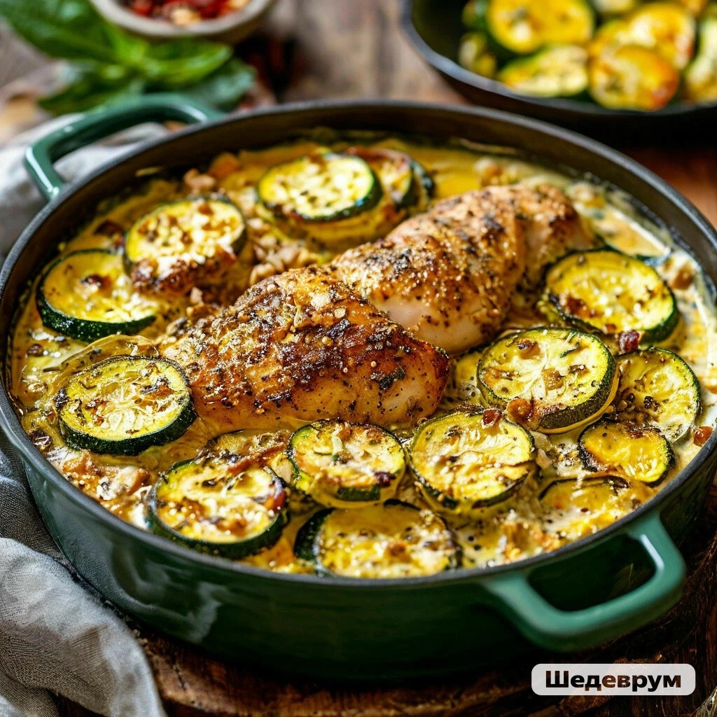 Кабачки запечённые.