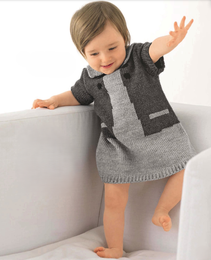 Серое платье