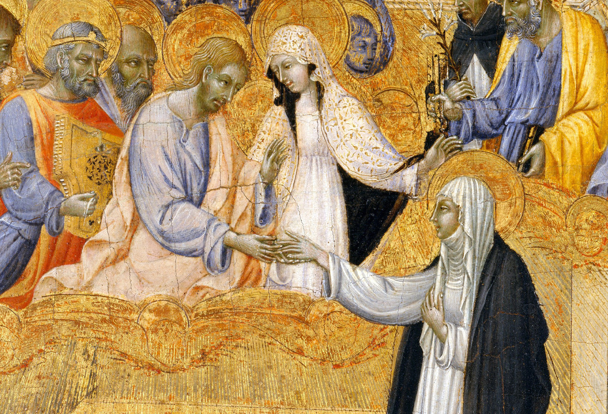 Джованни ди Паоло, "Мистический брак святой Екатерины Сиенской", 1460 г.