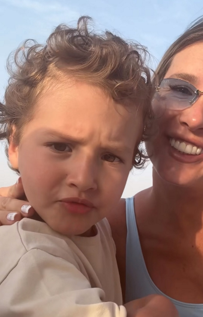 Кети Топурия с сыном Адамом. Фото: соцсети