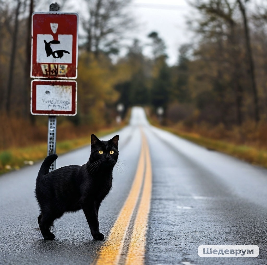 Картинка из приложения Шедеврум по запросу «приметы»