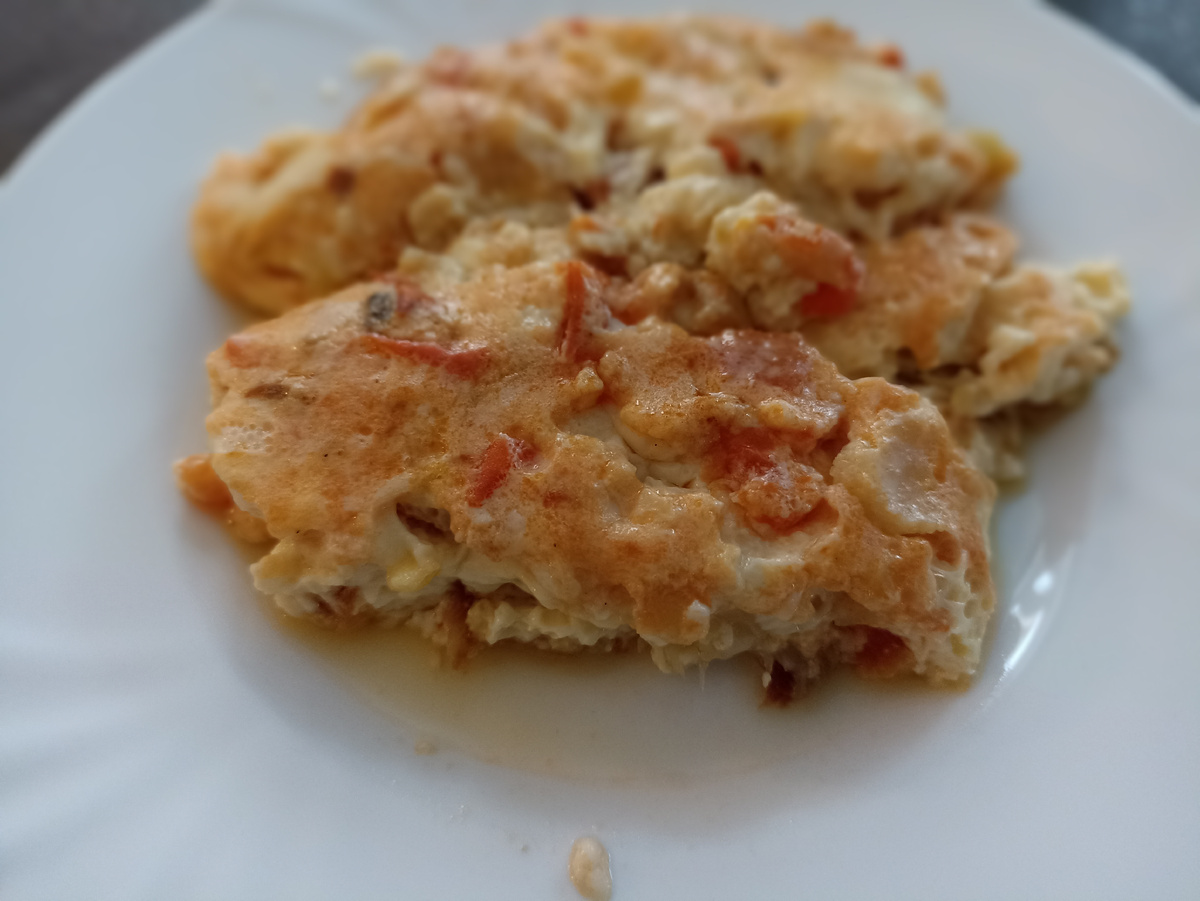 Омлет с овощами