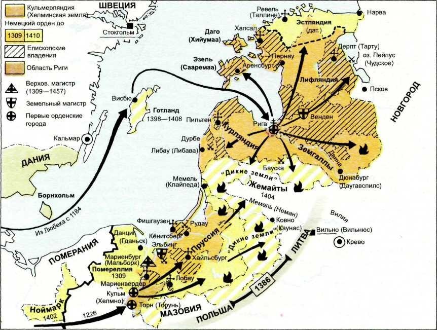 Зимой 1225—1226 гг. делегация во главе с прусским епископом отправилась в Италию, где встретилась с Германом фон Зальца, который в то время находился при дворе Фридриха II. Епископ Конрад обратился к Тевтонскому ордену от имени князя Мазовии с просьбой оказать помощь в борьбе против бесконечных набегов старопруссов, за что князь Конрад пообещал передать ордену Кульмские земли (Кульмерланд), т. е. территорию площадью 3000 км², расположенную в низовьях Вислы, а также все территории, которые будут отвоеваны тевтонцами у пруссов.*