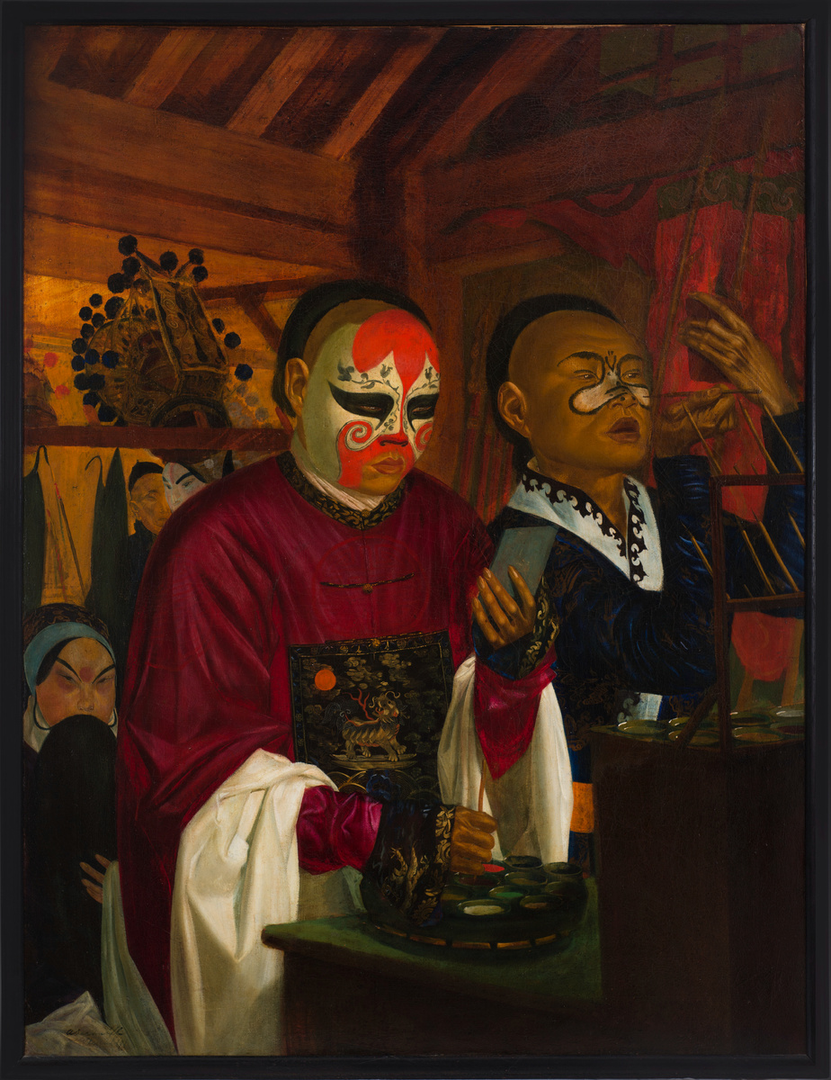А.Е. Яковлев. Китайские актёры. 1918. Холст, масло. 105,5х82,5. Частное собрание