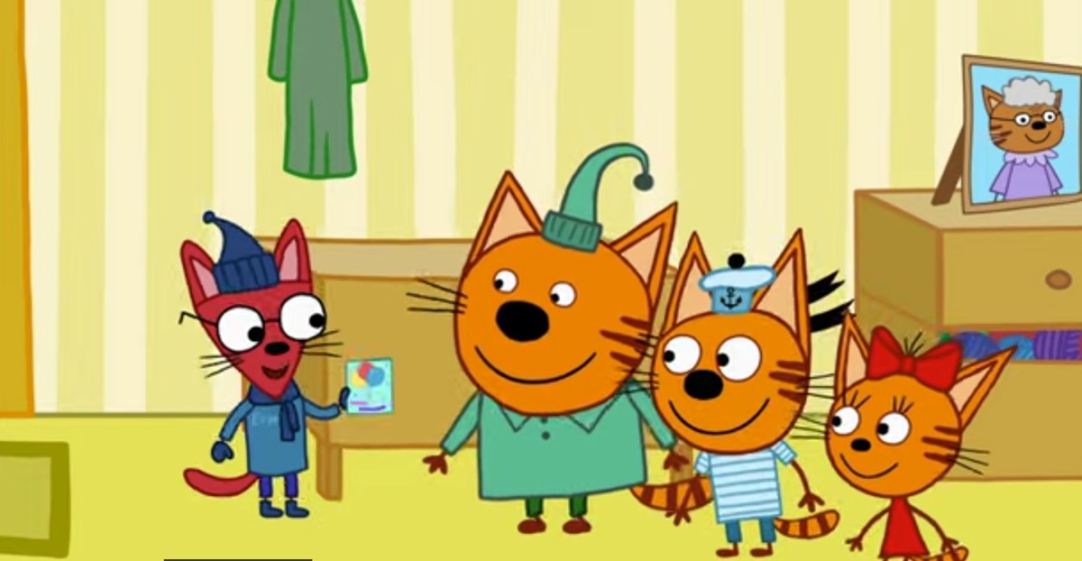 Кадр из мультсериала "Три кота"