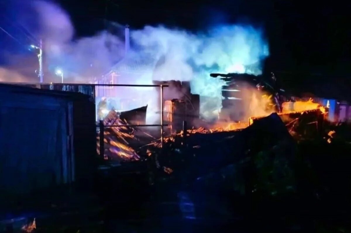    Два человека погибли и трое пострадали при пожаре в воронежском селе