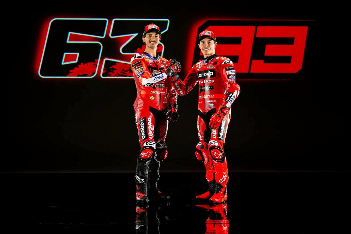    Франческо Баньяя и Марк Маркес в Ducati Lenovo TeamФото: Ducati
